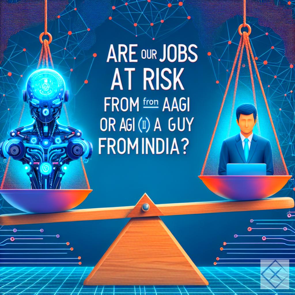 Are our jobs more at risk from AGI (Artificial General Intelligence) or AGI (A Guy from India)?