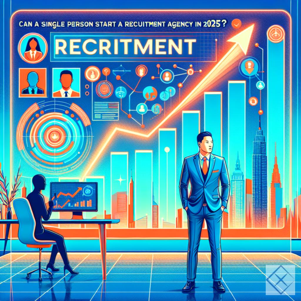 Can a single person start a recruitment agency in 2025?