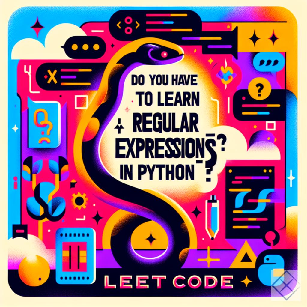 Do you have to learn regular expression in python for leetcode?